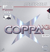 Donic Coppa X3 Silver ping pong 