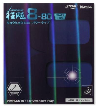 Nittaku Hurricane 8-80 Power Rubber